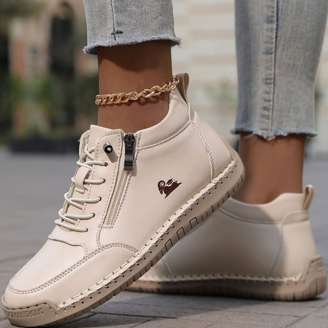 Women's Orthopedic Shoes Wide Toe Box Lace-Up Ankle Booties
