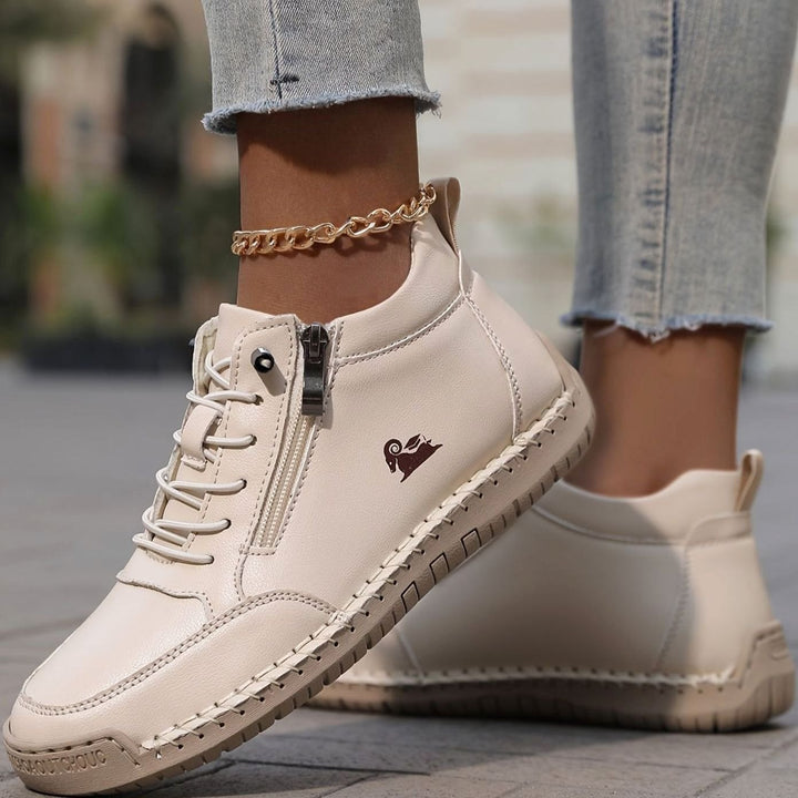 Women's Orthopedic Shoes Wide Toe Box Lace-Up Ankle Booties