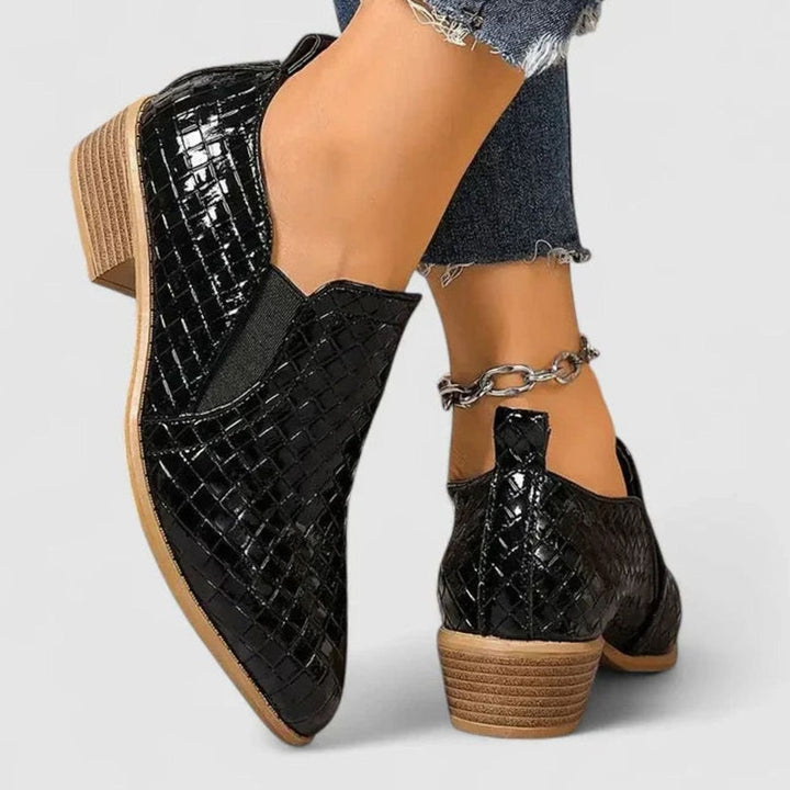 Women's Orthopedic Shoes Woven-Texture Slip-On Ankle Booties
