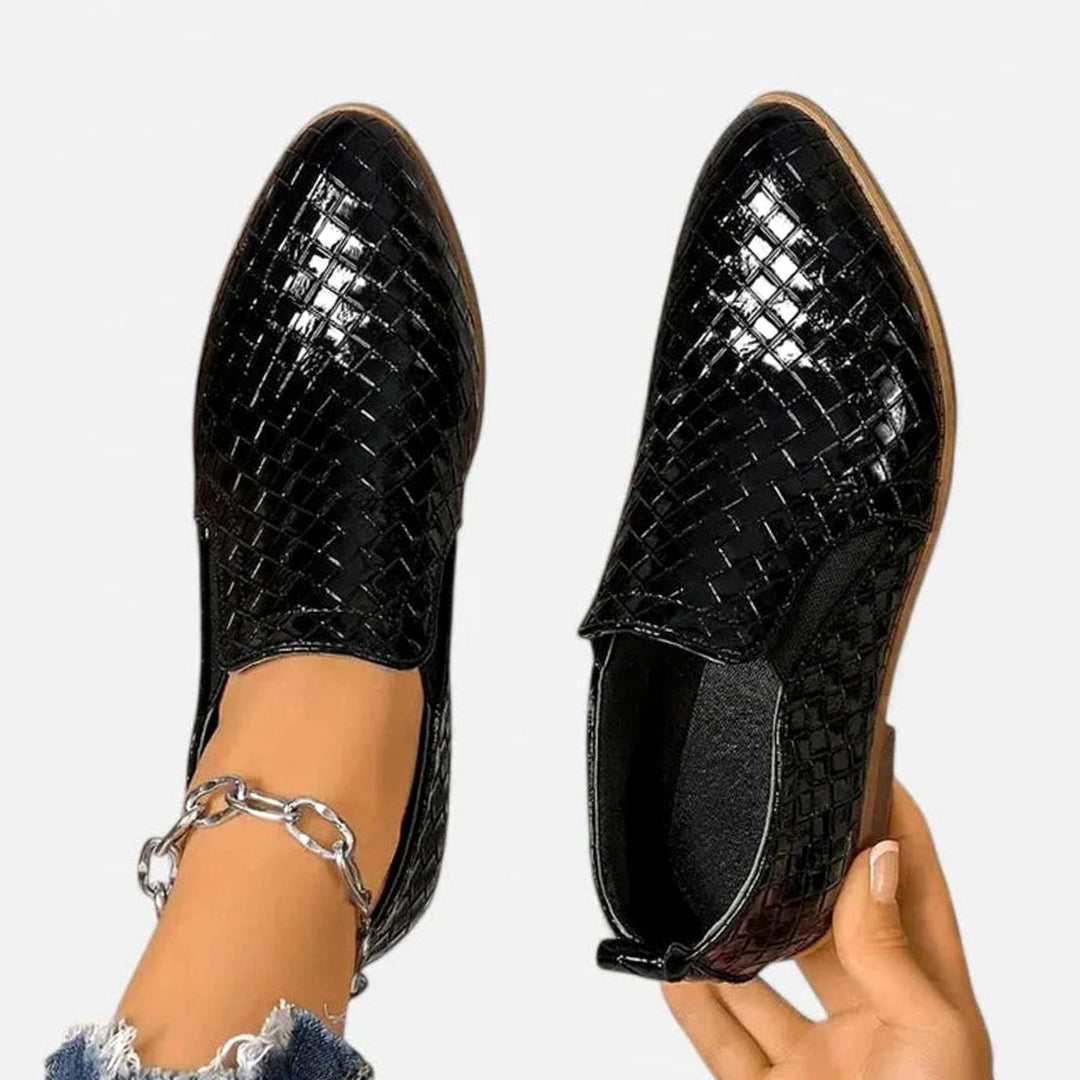 Women's Orthopedic Shoes Woven-Texture Slip-On Ankle Booties
