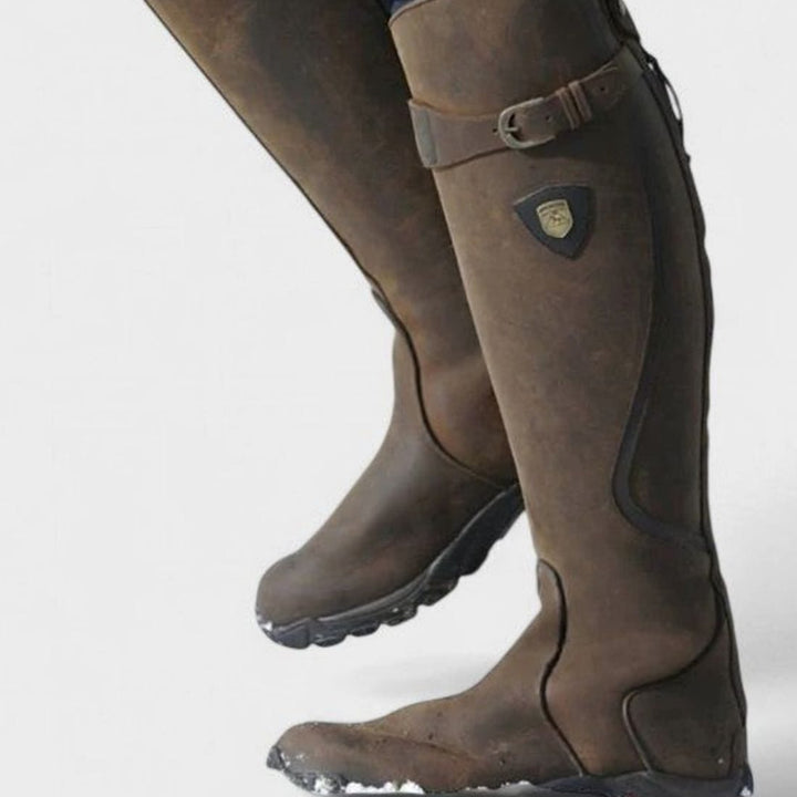 Women's Orthopedic Tall Riding Buckle Boots