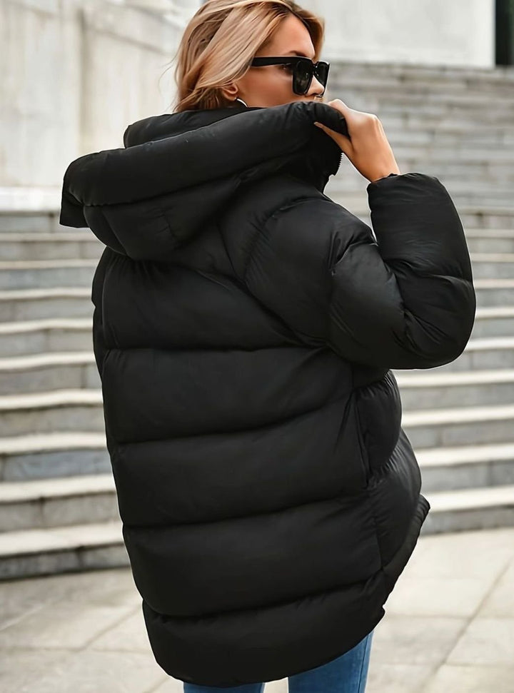 Women's Quilted Zip-Up Stand-Collar Puffer Jacket