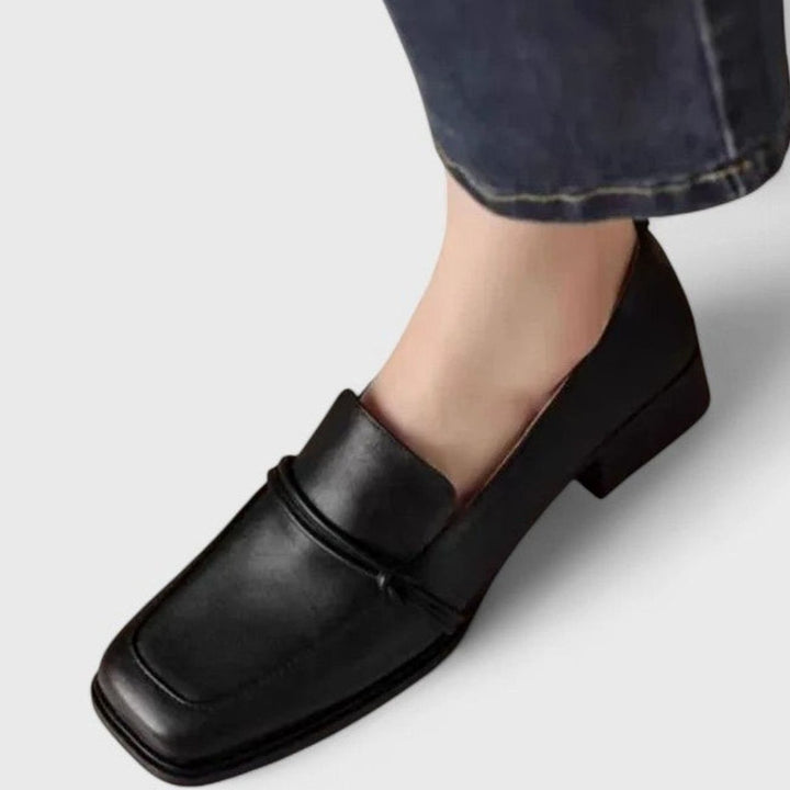 Women's Square-Toe Low-Heel Slip-On Orthopedic Loafers
