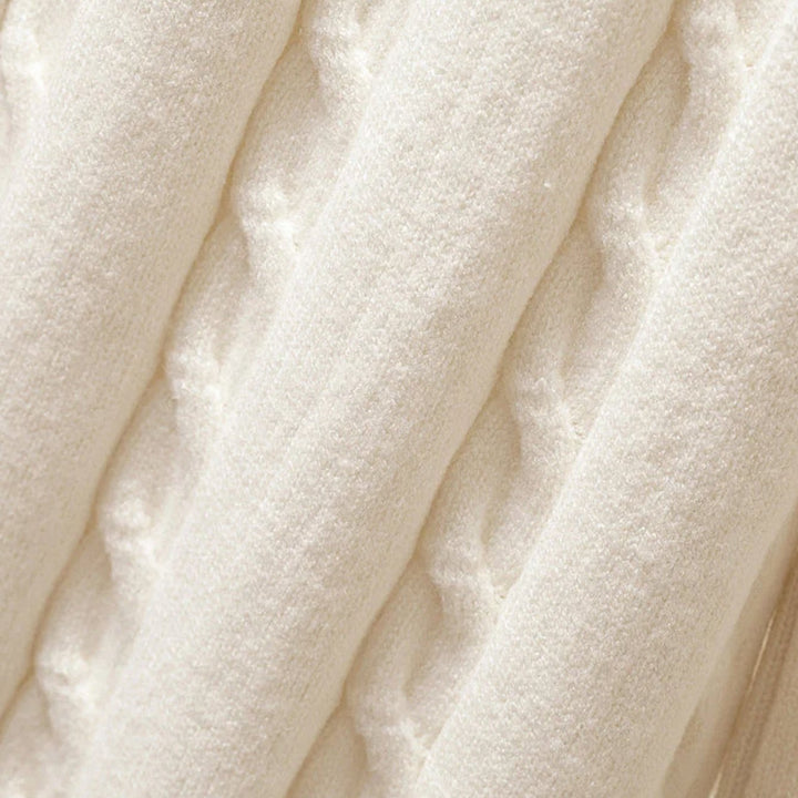 Women's Three-Piece Turtleneck Sweater Wide-Leg Knit Loungewear Set