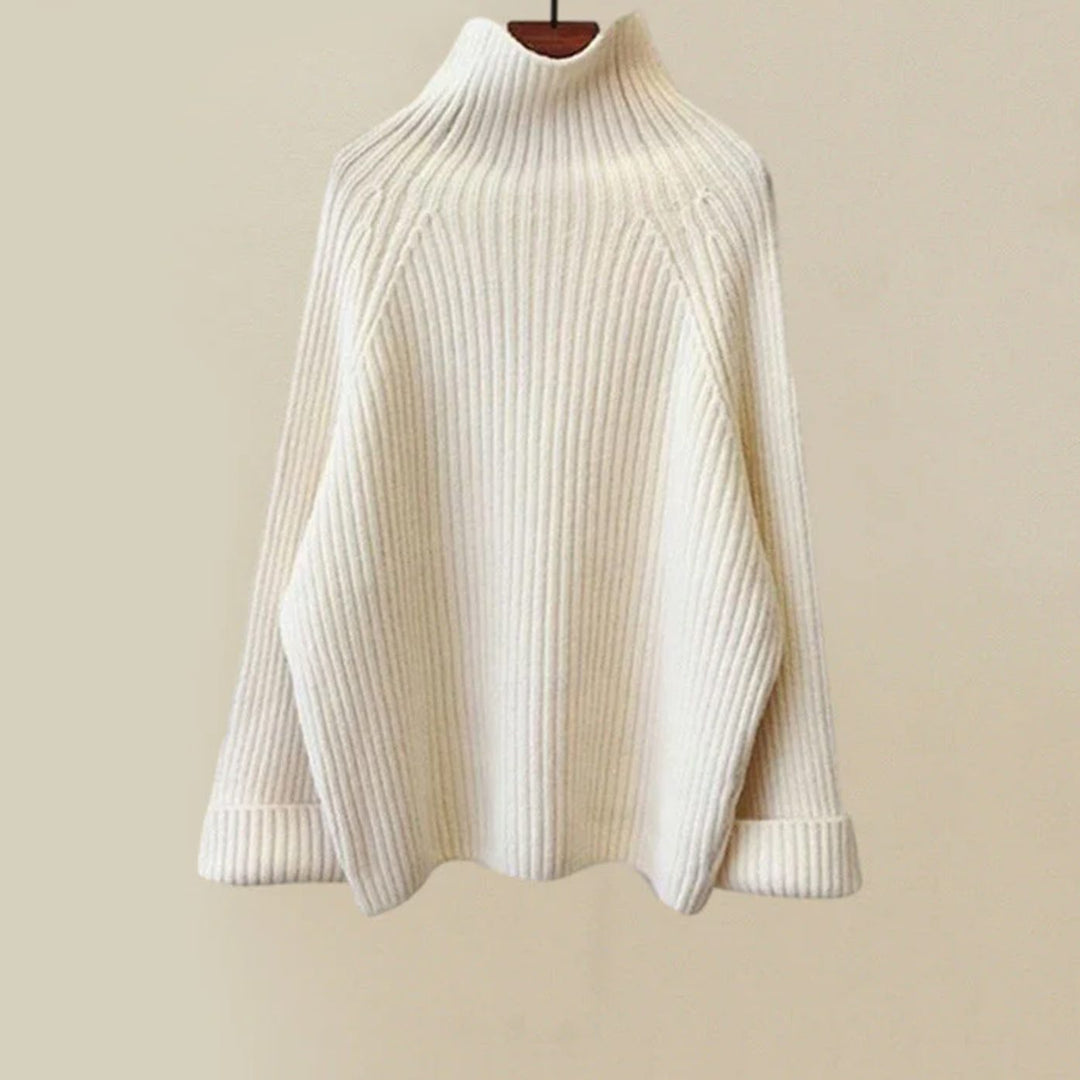 Women's Three-Piece Turtleneck Sweater Wide-Leg Knit Loungewear Set