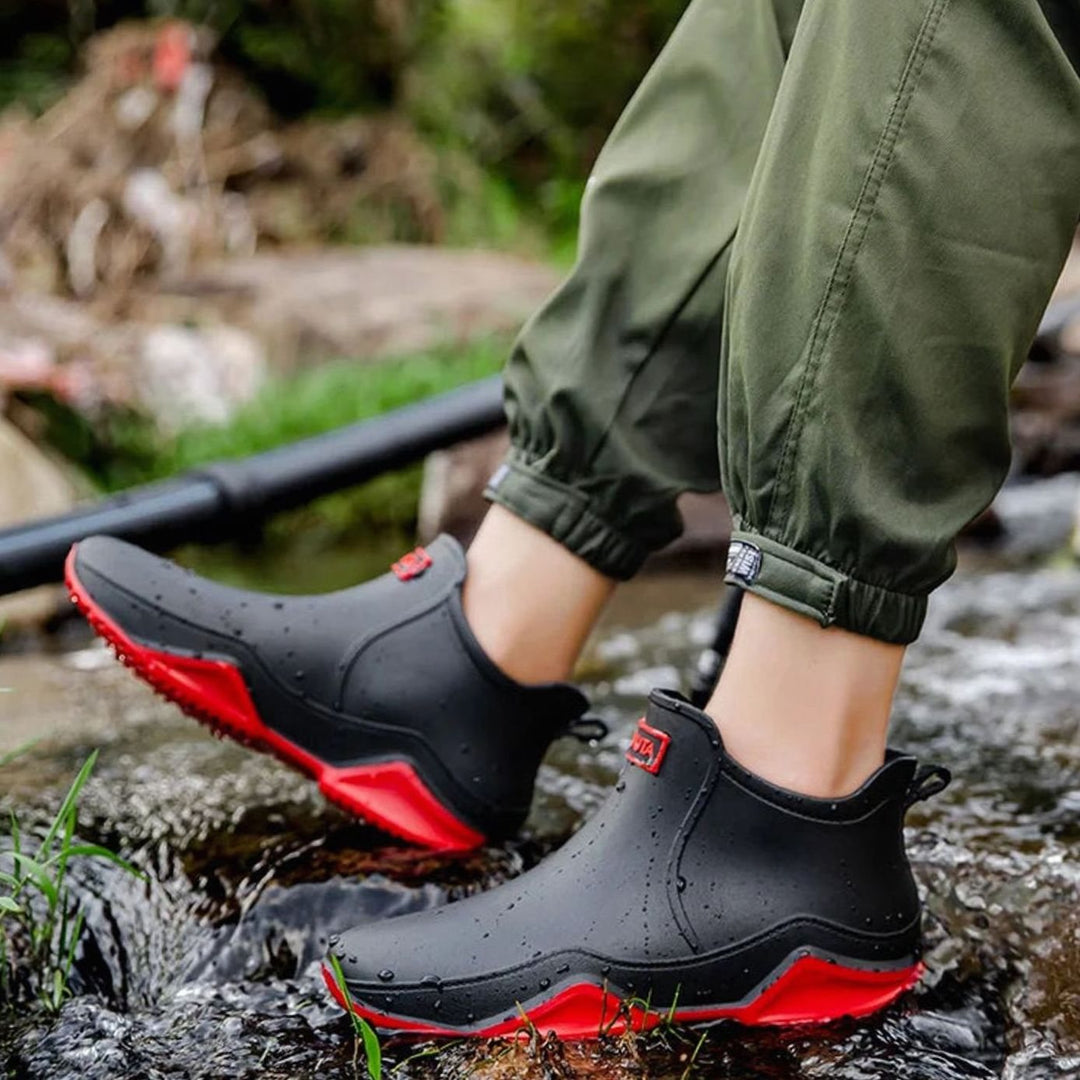 Women's Waterproof Chelsea Slip-On Boots Rubber Outdoor