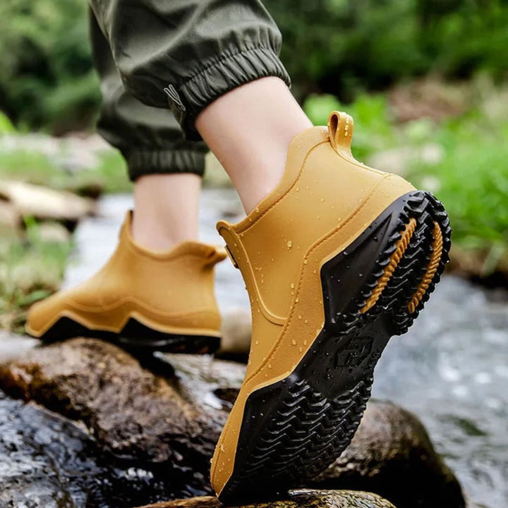 Women's Waterproof Chelsea Slip-On Boots Rubber Outdoor