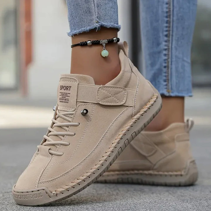 Women's Wide-Fit Orthopedic Slip-On Sneakers Elastic Side Panel